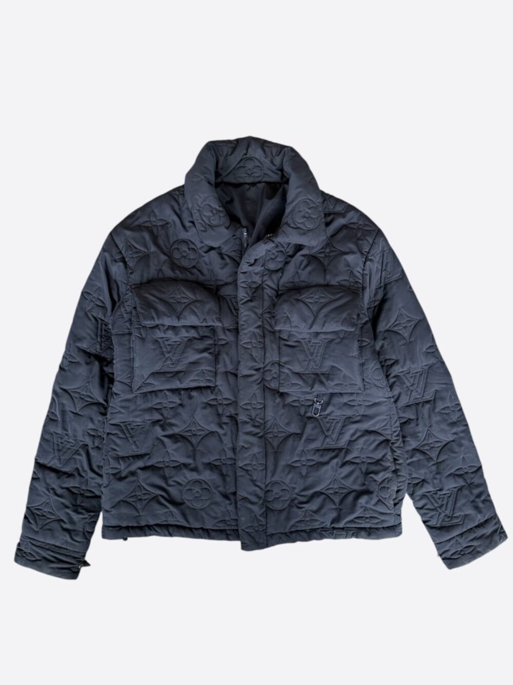 Louis Vuitton Navy Monogram Padded Jacket